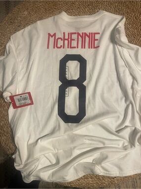 McKennie #8 White Men's Soccer Jersey